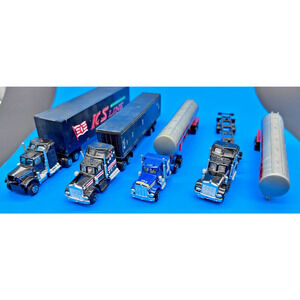 HO Scale 1:87 Diecast Semi Trucks & Trailers Lot – Exxon,Road champs, Majorette
